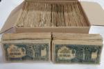 Malaya; “Japanese Occupation WWII” Lot of banknotes approximate 1500 pcs., 1942-44 10c., P.#M7, more