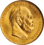 GERMANY. Prussia. 10 Mark, 1873-A. Berlin Mint. Wilhelm I. NGC MS-67.