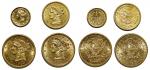 United States of America, lot of 4x gold coins consisting of, $1 (1853), $2.50 (1873), 2x $5 (1880 a