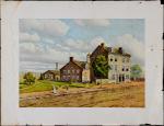 (ca. 1915) Large Color Lithograph of "Ye Olde Mint." by Edwin Lamasure, Jr. AO-225. Unframed. Good.