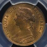 GREAT BRITAIN Victoria ヴィクトリア(1837~1901) 1/2Penny 1860 PCGS-MS64RB UNC