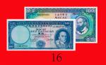 1977年大西洋国海外汇理银行拾圆、84年一百圆，两枚。均八成新Banco Nacional Ultramarino, 10 & 100 Patacas, 1977 & 84, s/ns 113627