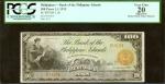 PHILIPPINES. Bank of the Philippines Islands. 100 Pesos, 1.1.1912. P-11b. PCGS Very Fine 20 Apparent
