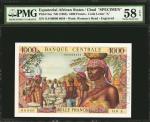 EQUATORIAL AFRICAN STATES. Banque Centrale des Etats de lAfrique Equatoriale. 1000 Francs, ND (1963)