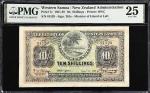 WESTERN SAMOA. New Zealand Administration. 10 Shillings, 1953. P-7c. PMG Very Fine 25.