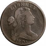 1805 Draped Bust Cent. S-268. Rarity-3. Fine-15.