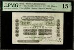 INDIA. Government of India. 5 Rupees, 1871-1901. P-A2g. PMG Choice Fine 15 Net. Internal Tears, Spin