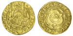 Germany, Köln, Free City (c. 1460-90), Goldgulden, 3.28g, Christ enthroned, state shield at feet, re