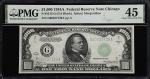 Fr. 2212-G. 1934A $1000 Federal Reserve Note. Chicago. PMG Choice Extremely Fine 45.