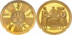 Hambourg, ville libre. Médaille de 10 ducats (Portugalöser) 1828, frappé à l’occasion des 300 ans de