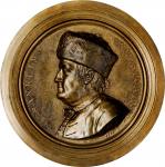 1777 Benjamin Franklin Uniface Medal. Electroformed Copper. 114.8 mm. After Jean-Baptiste Nini. Simi