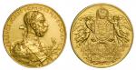 Hungary. Franz Josef. Prize Medal in Gold of 8 Ducat weight for the Millennium Exhibition in Budapes