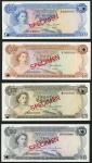 Bahamas Monetary Authority, a full specimen set of the 1968 issue, comprising $1/2, 1, 3, 5, 10, 20,