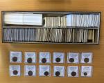 Group Lots - India，INDIA & a few others: LOT of 37 AR & 115 AE coins, including Silver: 37 pieces, a