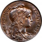 1912年法国10分。巴黎铸币厂。FRANCE. 10 Centimes, 1912. Paris Mint. PCGS MS-65 Brown.