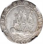 1802年荷兰东印度群岛1/4盾。 NETHERLANDS EAST INDIES. Batavian Republic. 1/4 Gulden, 1802. Enkhuizen Mint. NGC 
