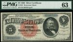 x United States, Silver Certificate, $5, 1886, serial number B11397018, red seal, Ulysses Grant at r