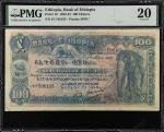 ETHIOPIA. Bank of Ethiopia. 100 Thalers, 1932. P-10. PMG Very Fine 20.