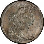 1807 Draped Bust Cent. Sheldon-276. Rarity-1. Mint State-65 BN (PCGS).