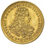 Italian mints. VASTO Cesare d’Avalos (1704-1729) Zecchino 1706 - CNI 2  Rav. 3 AU (g 3 46) RRRR Ex N