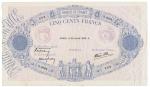 BANKNOTES,  纸钞,  REST OF THE WORLD,  其他国家, France,  Banque de France: 500-Francs,  28 July 1938,  se