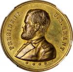 1870 (1872) Ulysses S. Grant Campaign Medal. DeWitt-USG 1872-6. Brass. MS-66 (NGC).