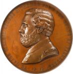 1866 Major General George Henry Thomas Medal. By Valentin Borrel, Published by Tiffany & Co. Bronze.