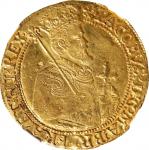 GREAT BRITAIN. Unite, ND (1613-15). London Mint; mm: cinquefoil. James I. NGC EF Details--Obverse Sc