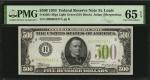 Fr. 2201-Hlgs. 1934 $500 Federal Reserve Note. St. Louis. PMG Gem Uncirculated 65 EPQ.