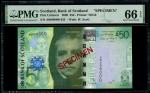2009年苏格兰银行50镑样票，编号AB000000，PMG 66EPQ