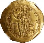ALEXIUS I, 1081-1118. AV Hyperpyron (4.33 gms), Constantinople Mint, 1092/3-1118. NGC Ch EF, Strike: