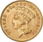 1883 Three-Dollar Gold Piece. MS-64 (PCGS). CMQ.