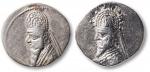 古印度帕提亚王朝戈达尔泽斯一世（公元前95-90年）银币一组二枚，重量：4克，4.1克，保存完好，敬请预览