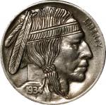 1934 Native American Hobo Nickel. Host coin Very Fine.