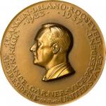 1933 Franklin D. Roosevelt First Inaugural Medal. By Paul Manship. Dusterberg-OIM 8B76, MacNeil-FDR 