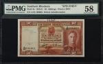 SOUTHERN RHODESIA. Southern Rhodesia Currency Board. 10 Shillings, 1950. P-9s. Specimen. PMG Choice 