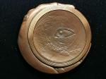 上海新世纪造币厂 100mm 2009年 伽利略发现新宇宙400周年 紫铜纪念铜章 带证书（H080） 带盒子