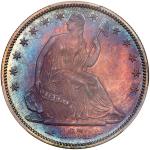 1874 Liberty Seated Half Dollar. Arrows. PCGS PF66