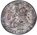 1647年荷兰上艾修省1盾，NGC UNC (海水损害)