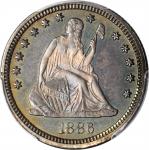 1886 Liberty Seated Quarter. Proof-66+ (PCGS). CAC.