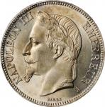 FRANCE. 5 Francs, 1867-A. Paris Mint. Napoleon III. PCGS MS-64 Gold Shield.