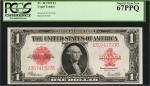 Fr. 40. 1923 $1 Legal Tender Note. PCGS Currency Superb Gem New 67 PPQ.