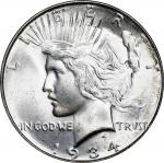 1934-D Peace Silver Dollar. MS-65+ (PCGS).