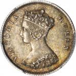 1863/33年香港一毫 HONG KONG. 10 Cents, 1863/33. Victoria. PCGS MS-62 Gold Shield.