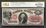 Fr. 19. 1874 $1 Legal Tender Note. PCGS Banknote Gem Uncirculated 66 PPQ.