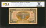 1942-45年东方汇理银行伍圆。 FRENCH INDO-CHINA. Banque de LIndo-Chine. 5 Piastres, ND (1942-45). P-62a. PCGS Ba
