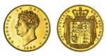 George IV (1820-1830), Proof Two-Pounds, 1826 SEPTIMO, bare head left, rev. crowned shield in mantle