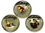 2012年安道尔共和国彩色纪念银币3枚
