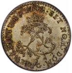 1742-G Sou Marque. Poitiers Mint. Vlack-93. Rarity-7. MS-63 (PCGS).