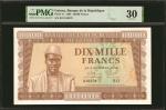 GUINEA. Banque de la Republique de Guinee. 10,000 Francs, 1958. P-11. PMG Very Fine 30.